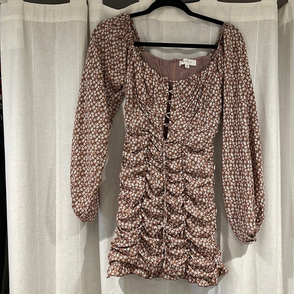 Shop Starlow Ruffle Mauve Dress